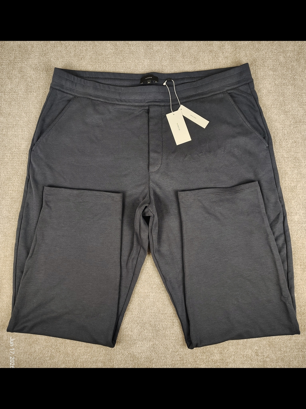 Mens Vince Double Knit Cozy Jogger Modal Sweatpants Navy Size XXL
